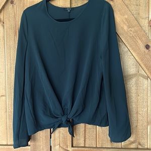 Hunter green blouse